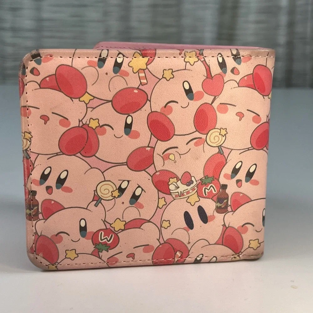 Nintendo Kirby Bifold Wallet Pink Unisex OS Good All Over Print Sweets Anime